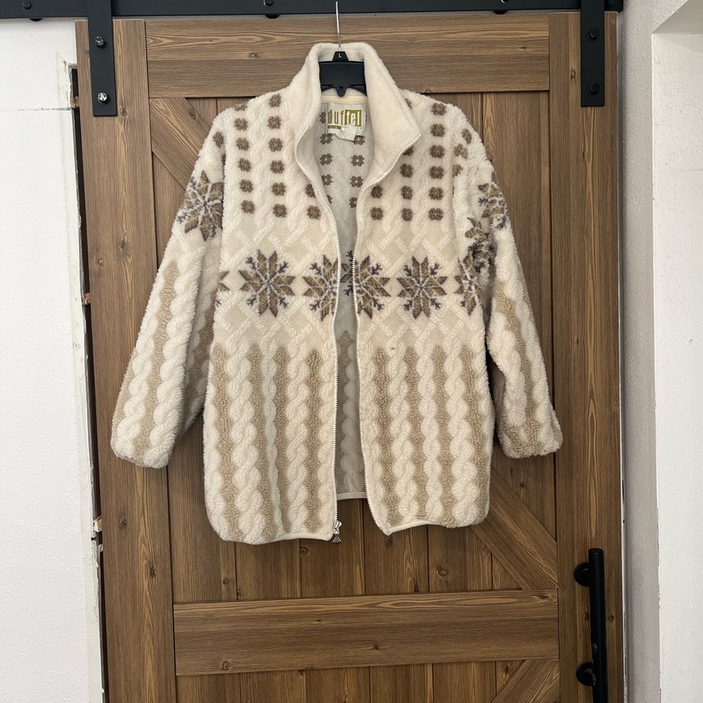 Vintage Duffel Neutral Color Coat